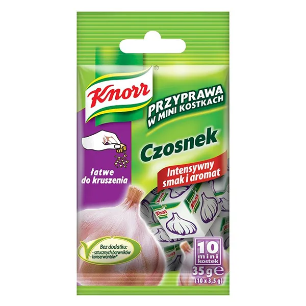 Knorr, Czosnek, Przyprawa, minikostki, zestaw