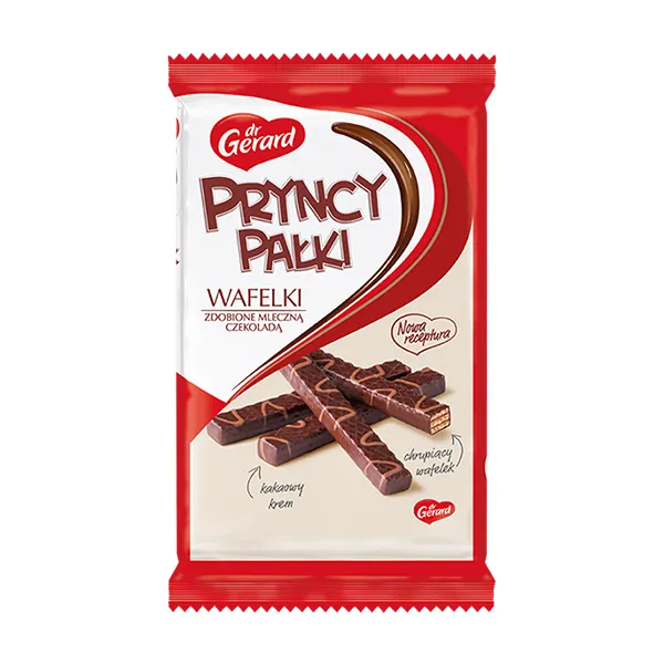 Waffeln, Schokoverzierung, Milchschokolade, Keksstangen, Snack