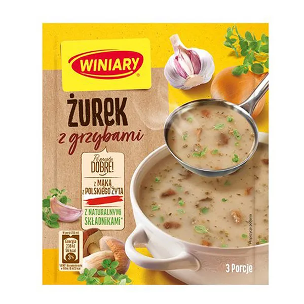 Zurek, Zurek mit Grieben, Suppenpulver, Kräutersuppe, 3 Portionen