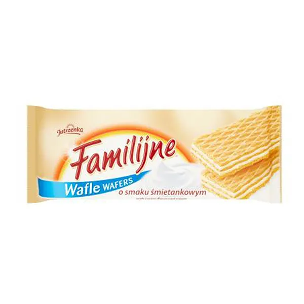 Waffel, Keks, verpackt, gestapelte Waffeln, Kremig Geschmack