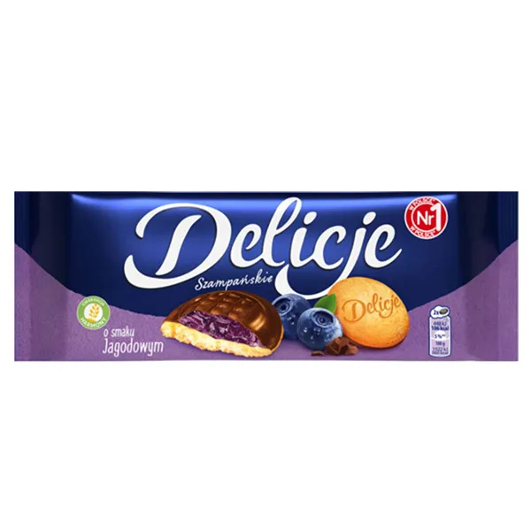 Keks, Schoko-Füllung, Blaubeeren, Pasteten-Teig, Vanillekranz
