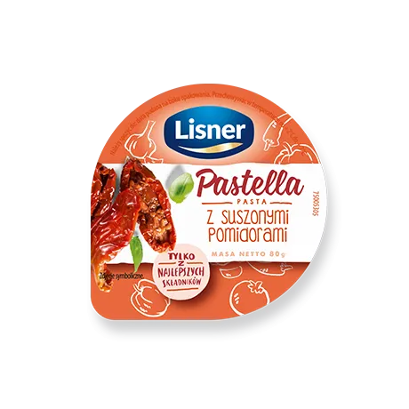Lisner Pastella Aufstrich mit getrockneten Tomaten 80 g - Pastella pasta z suszonymi pomidorami 80 g