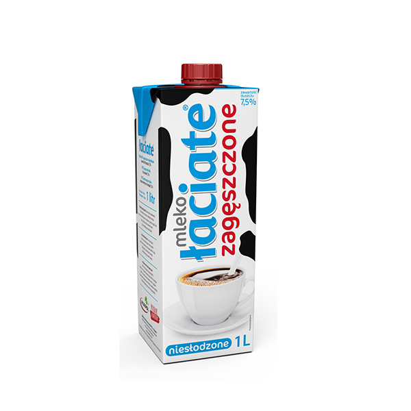 Mlekpol Łaciate Mleko UHT Zagęszczone Niesłodzone 250ml