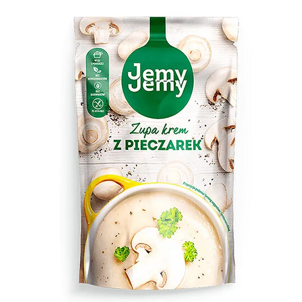 suppe, creme, champignon, vegan, verpackung