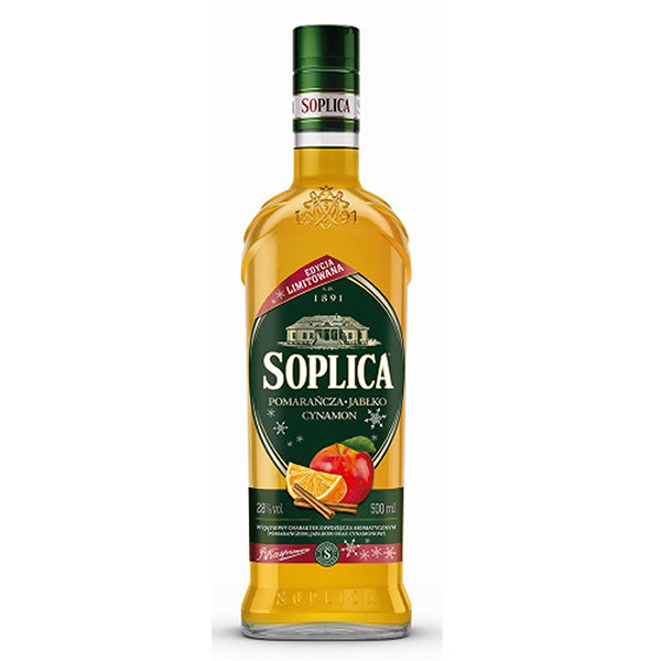 Soplica Likör Orange–Apfel–Zimt - Likier pomarancza-jablko-cynamon 28% 500ml