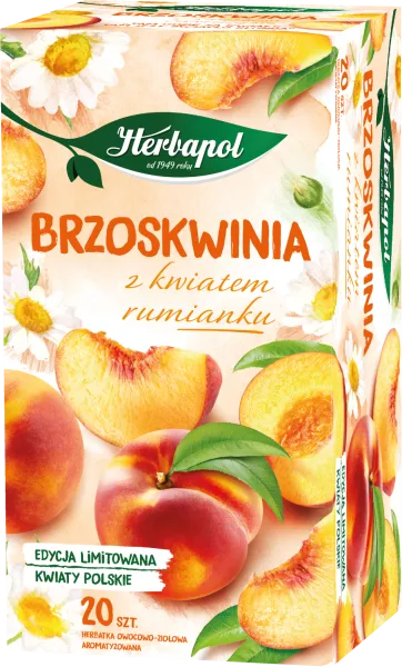 Pfirsich, Pfirsich-Geschmack, Fruchtsaft, Paket, Herbapol
