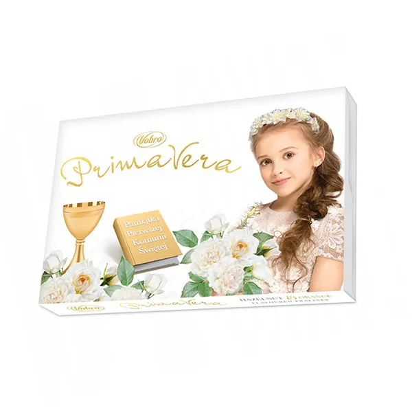 kommunion wafers, altarteile, weiße box, mädchenporträt, blumendesign