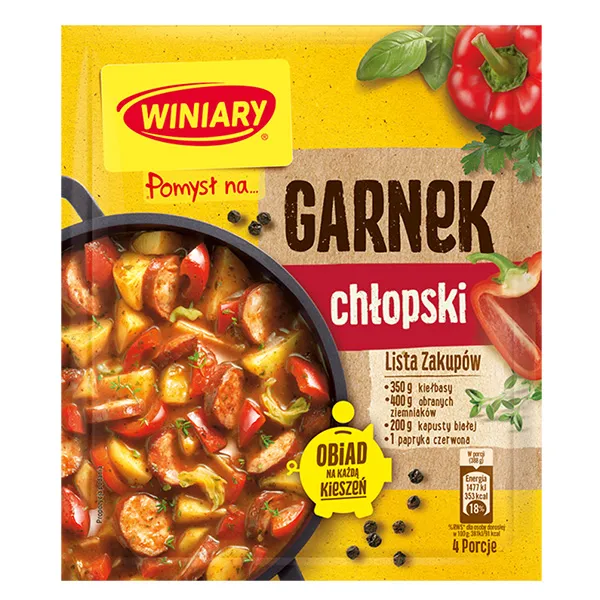 gulasz, kiełbasa, warzywa, patelnia, przyprawy