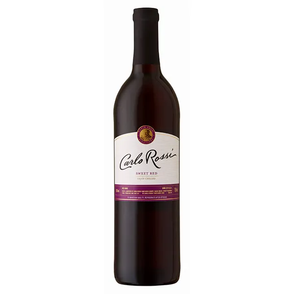 wein, rotwein, flasche, Carlo Rossi, süßer rotwein