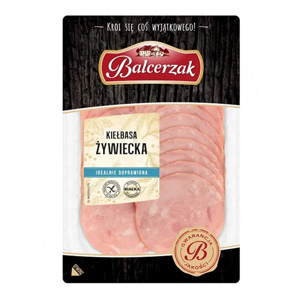 Balcerzak Zywiecka-Wurst in Scheiben