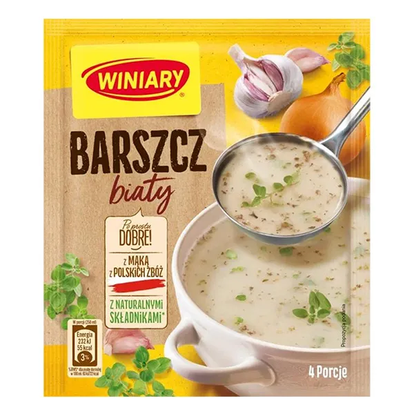 suppe, instant-suppe, cremesuppe, polnische würze, knoblauch