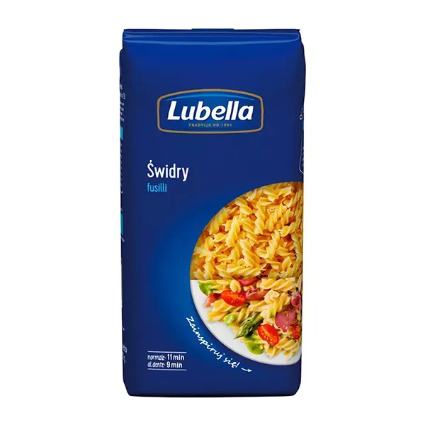 Pasta, Fusilli, Nudeln, Kochzeit 11min, Blaues Verpackung