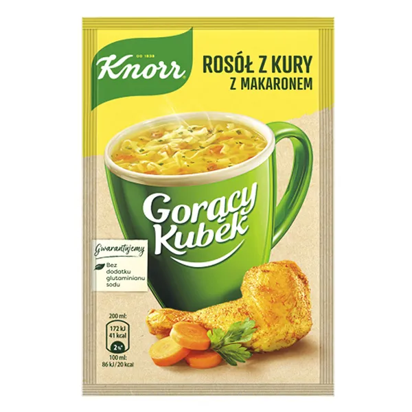 Suppenwürze, Garnitur, Makkaroni, Hühnerbrühe, Knorr