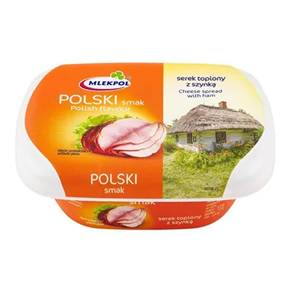 Mlekpol Schmelzkaese polnische Art mit Schinken 150g Serek topiony z szynka 150g
