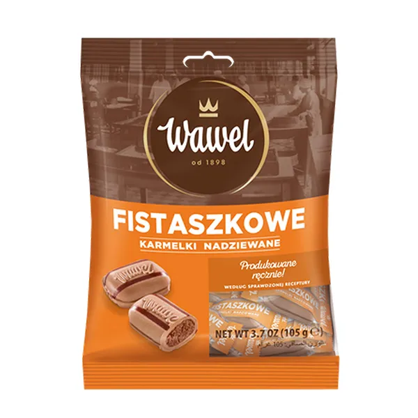 Fistaszkowe, Karmelki, Nadziewane, Czekoladowe, Herbatniki