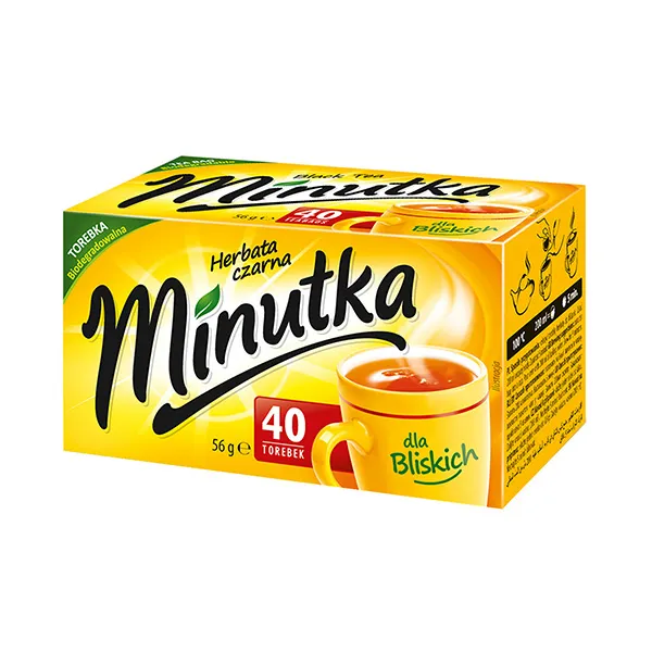 Instanttee, 60g, Teebeutel, Gebruehte Zubereitung, Minutka torte