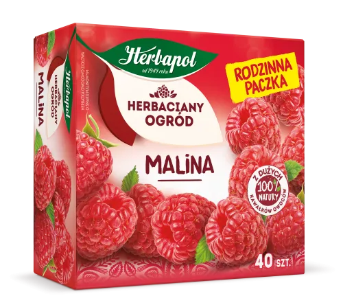himbeere, fruchttee, schachtel, verpackung, 40 stück
