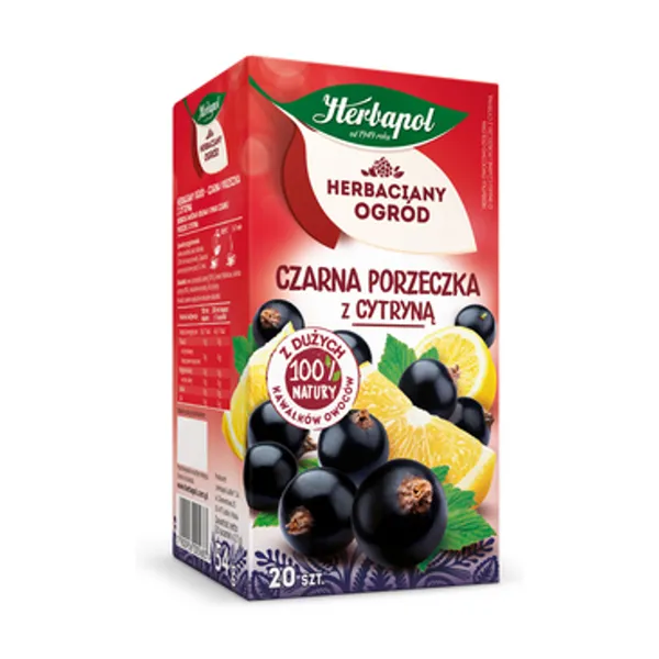 schwarze Johannesbeeren, Zitrus, Tee, Frucht, Verpackung
