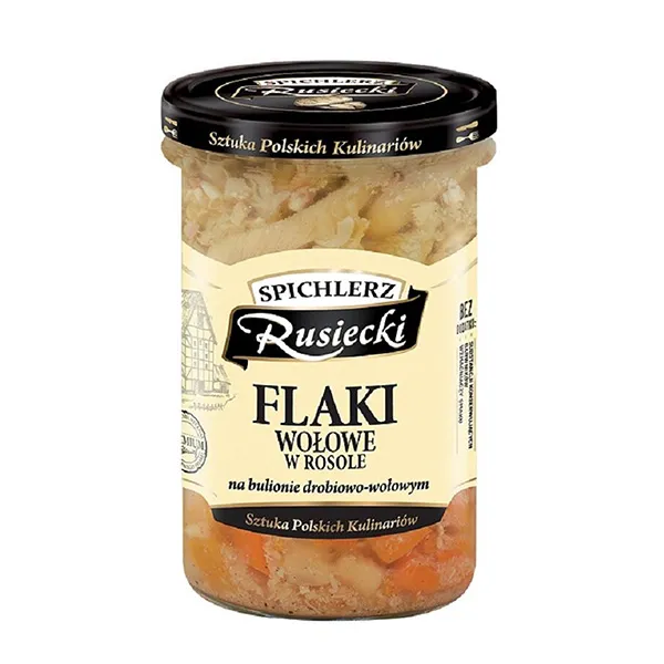 Flaki, W rosole, Gulasz?, Konserwa, Wołowina