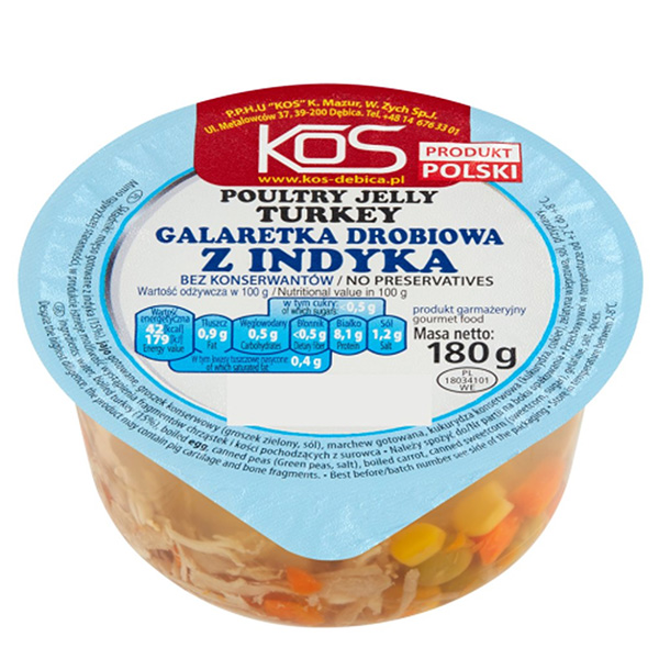 KOS Putenfleischsülze - Galaretka drobiowa z indykiem 180g