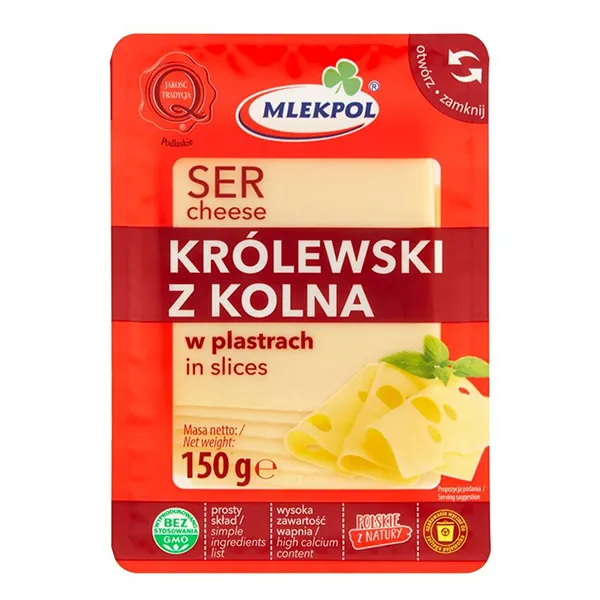 Käse, Scheiben, Halbfest, Mlekpol, 150g