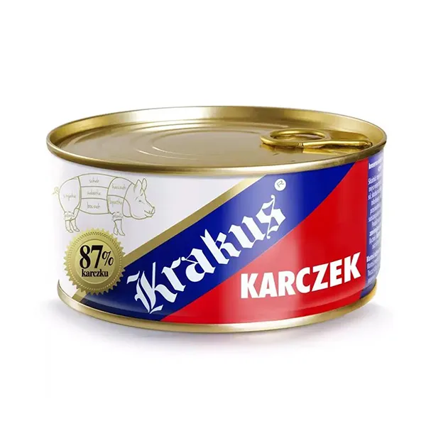 Krakus, konserwa, puszka, mięso, 87%