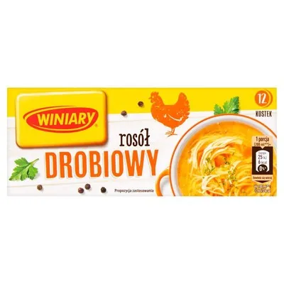 instant soup, broth cubes, chicken broth, drobiowy, 12 cubes