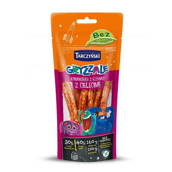 Tarczynski Gryzzale Kabanossi mit Schinken und Kalbfleisch 90g