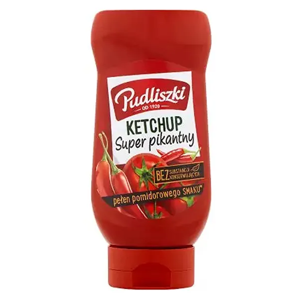 Ketchup, Super pikantny, Tomate, Sos pomidorowy, Butelkowany sos