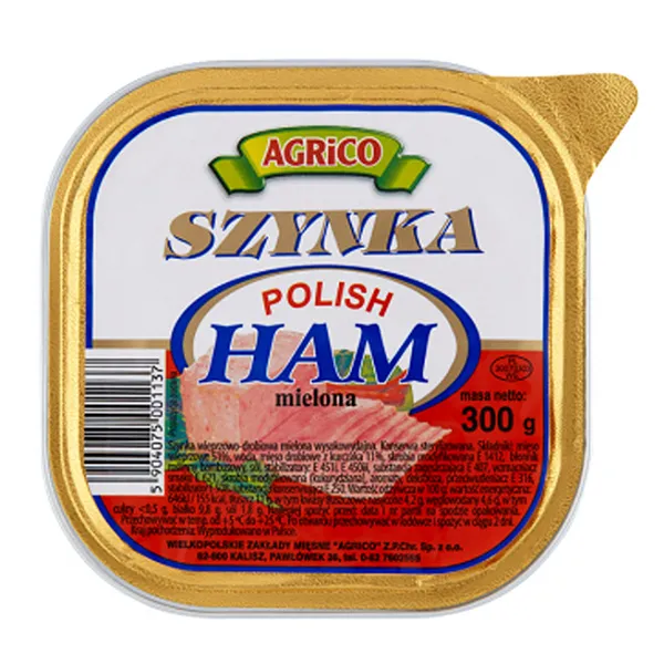 ham, polish, mielona, konserwa, opakowanie