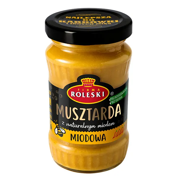 Senf, Musztarda, Honig, Glas, Glutenfrei