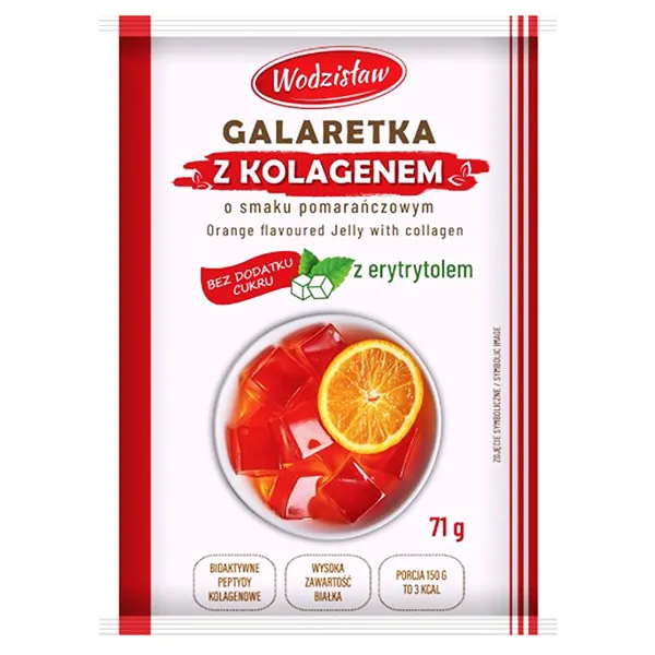 pomarańczowy żel, galaretka, kolagen, z erytrotolem, 71 g