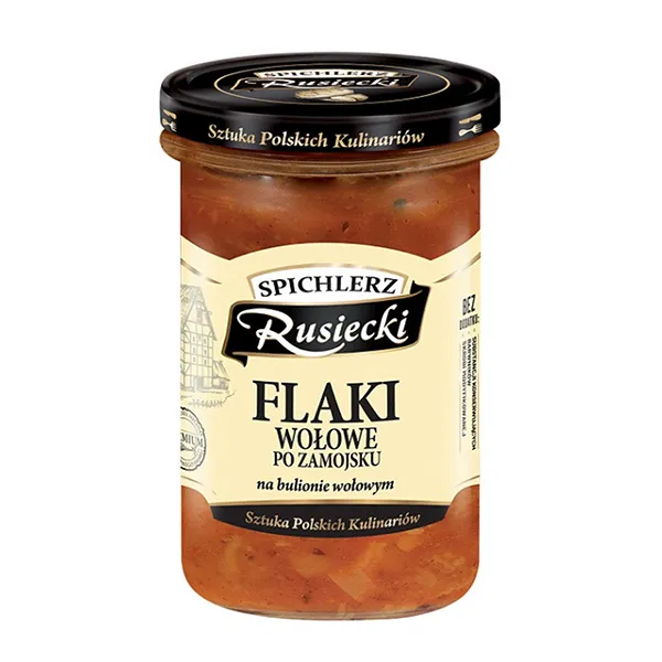 Klarierte Rote Fischsauce, Spicklerei Rusiecki, Flaki, wołowe po mazowiecku, polnische Küche