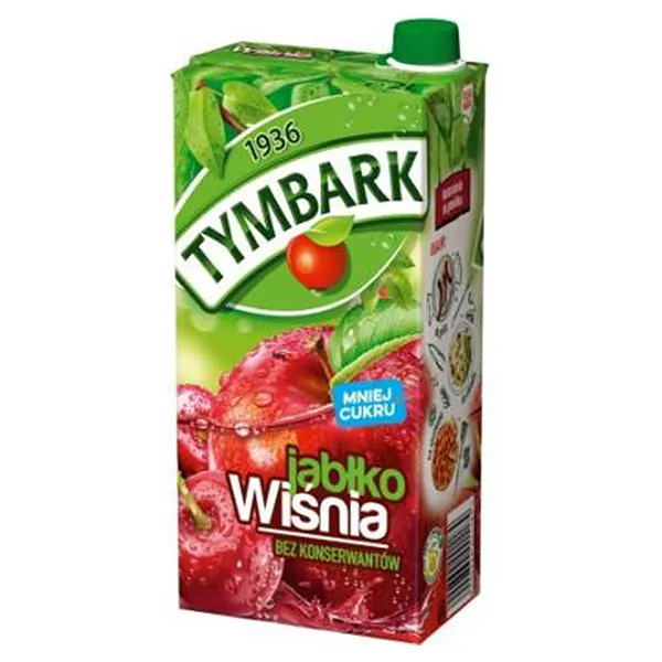 Fruchttee, Apfel-Kirsche, Johannisbeere?, Tymbark, Fruchtpunsch?