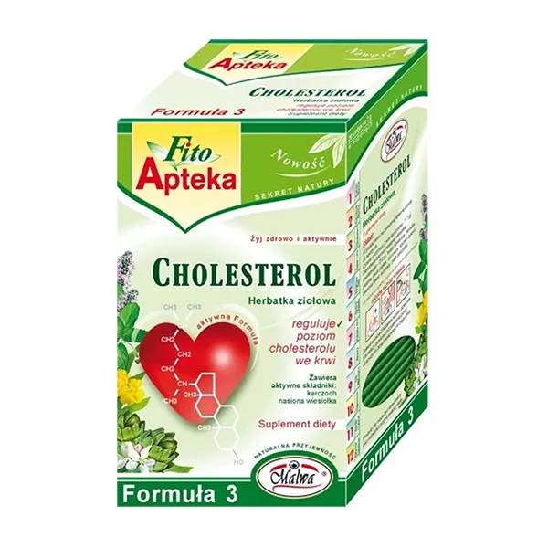 Cholesterin, Z herbata ziołowa, Formuła 3, Herbata ziołowa, Formuła 3