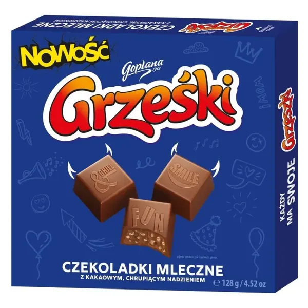 Schokolade, Mikschokolade, Kakao, Quadratische Stücke, Füllung