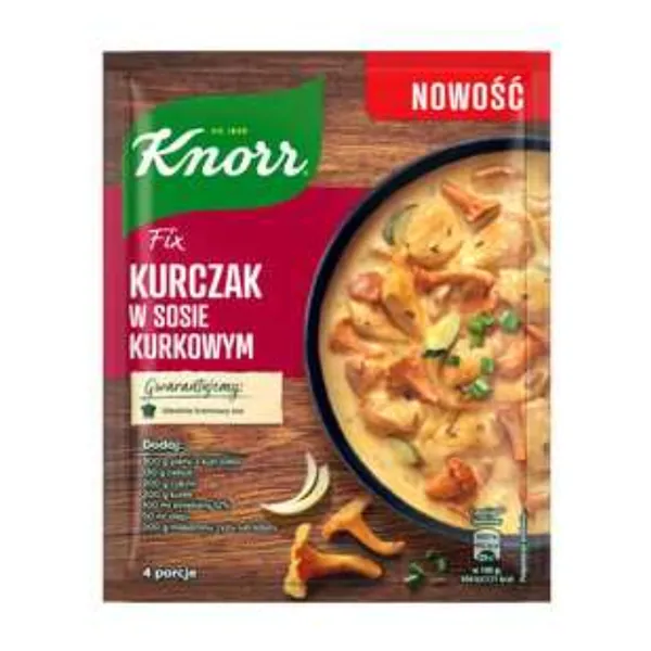 Fertige Suppe, Kurkuma Kurk, Hähnchen, Schaumige Sauce, Knorr Gewürzmischung