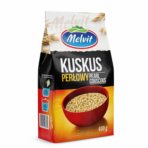 Kuskus, Perl-Kuskus, Pearl Couscous, 400 g, Melvit