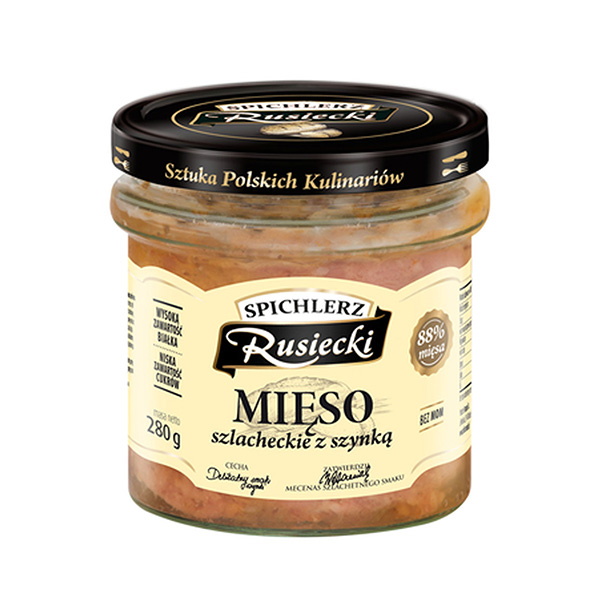 Spichlerz Rusiecki Schweinefleischkonserven mit Schinken - Mieso z szynka 280g