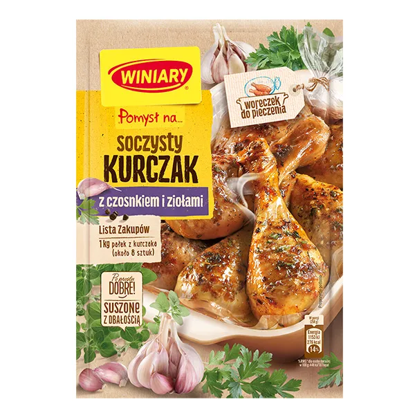 Winiary Hähnchen mit Knoblauch und Kräuter - Kurczak z czosnkiem i ziolami 30g
