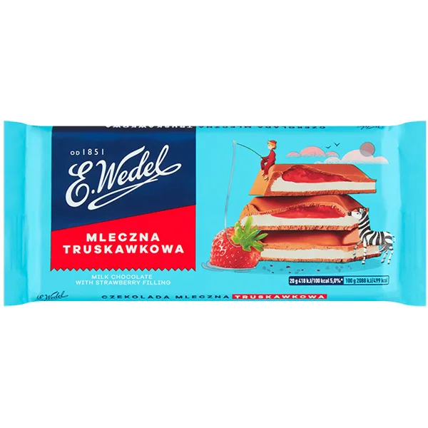 Schokotafel, Milchschokolade, Erdbeere, Truskawkowa, Packung