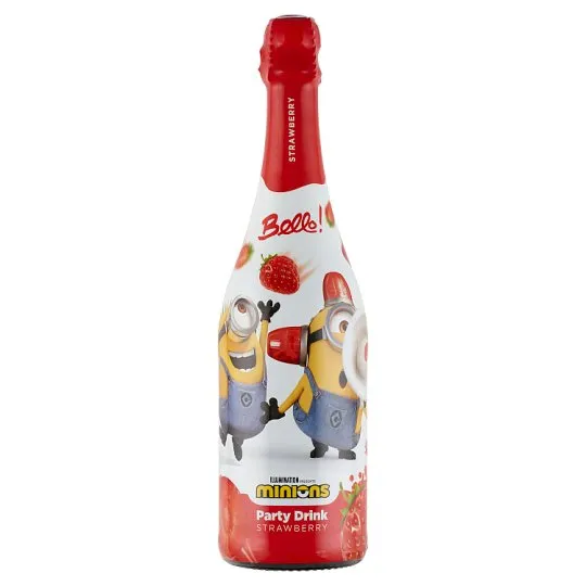 minions, getränk, erdbeer, geschmack, flasche