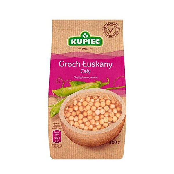 Kupiec ganze geschälte Erbsen - Groch luskany caly 400g