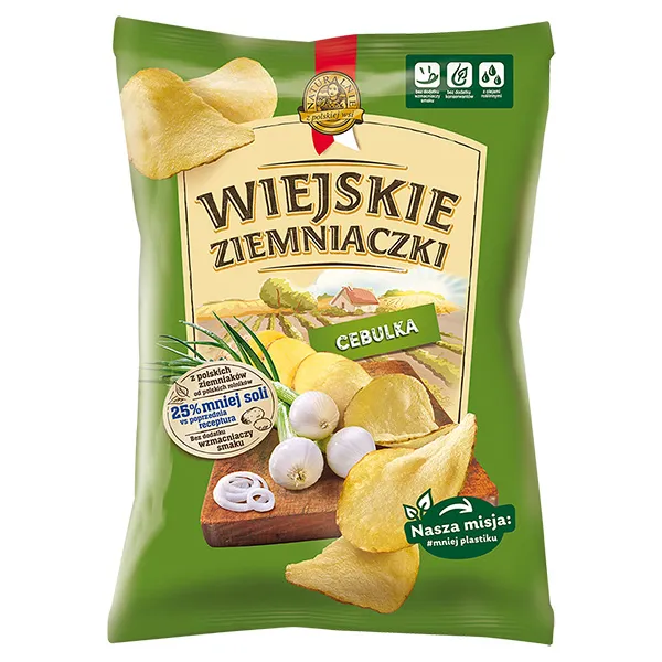 Lorenz Chips mit Zwiebelgeschmack - Wiejskie Ziemniaczki cebulka 130g