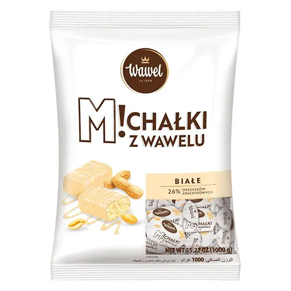 wafer, biskuit, weiße schokolade, erdnüsse, snack