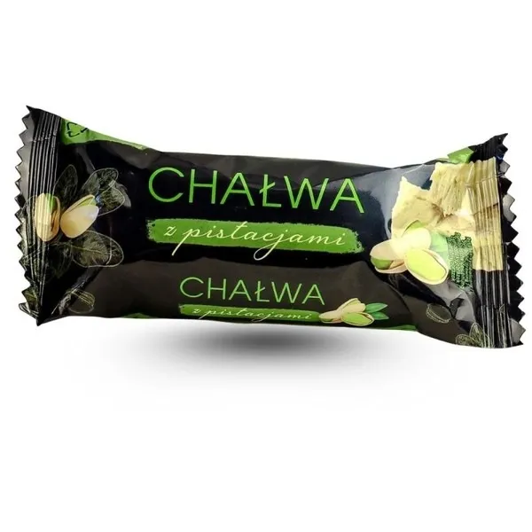 Halva, Pistazien, Süßigkeit, Einzelportion, Schwarze Verpackung