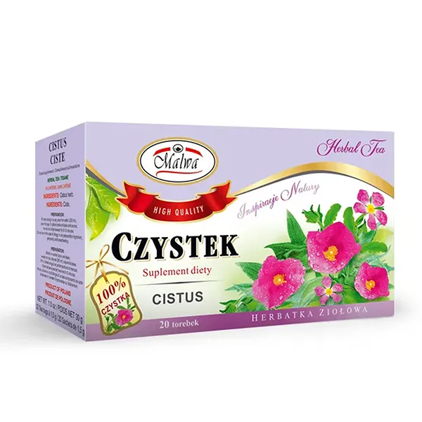 Czystek, Herbatka, Cistus, ziołowa, torebki