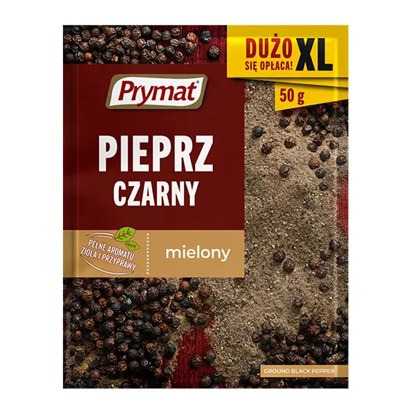 Schwarzer Pfeffer, Ganze Körner, Mühlengewürz, Mittelgroß, 50 g