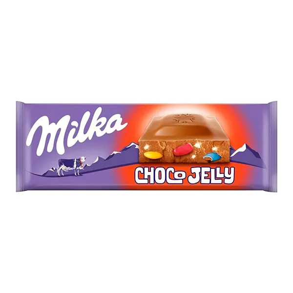 Milka, Choco Jelly, Schokolade, Riegel, Lila Verpackung