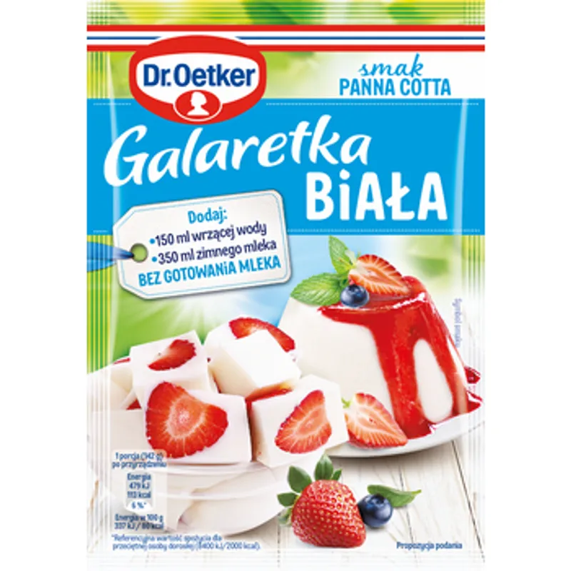 GalaretkA, Panna Cotta, Instant-Mix, Milchfrei, Beeren